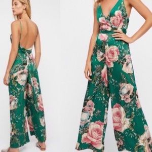 Free People Floral Jumpsuit
